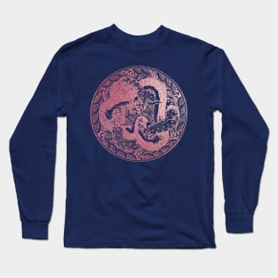 Rose Golden Circle Art Long Sleeve T-Shirt